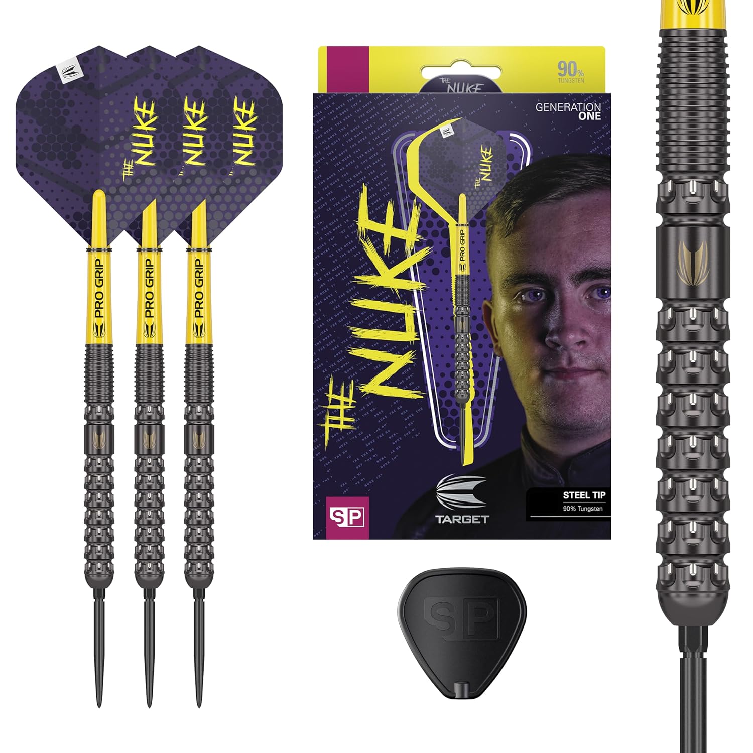 Target Darts Luke Littler G1 steel-tip darts set