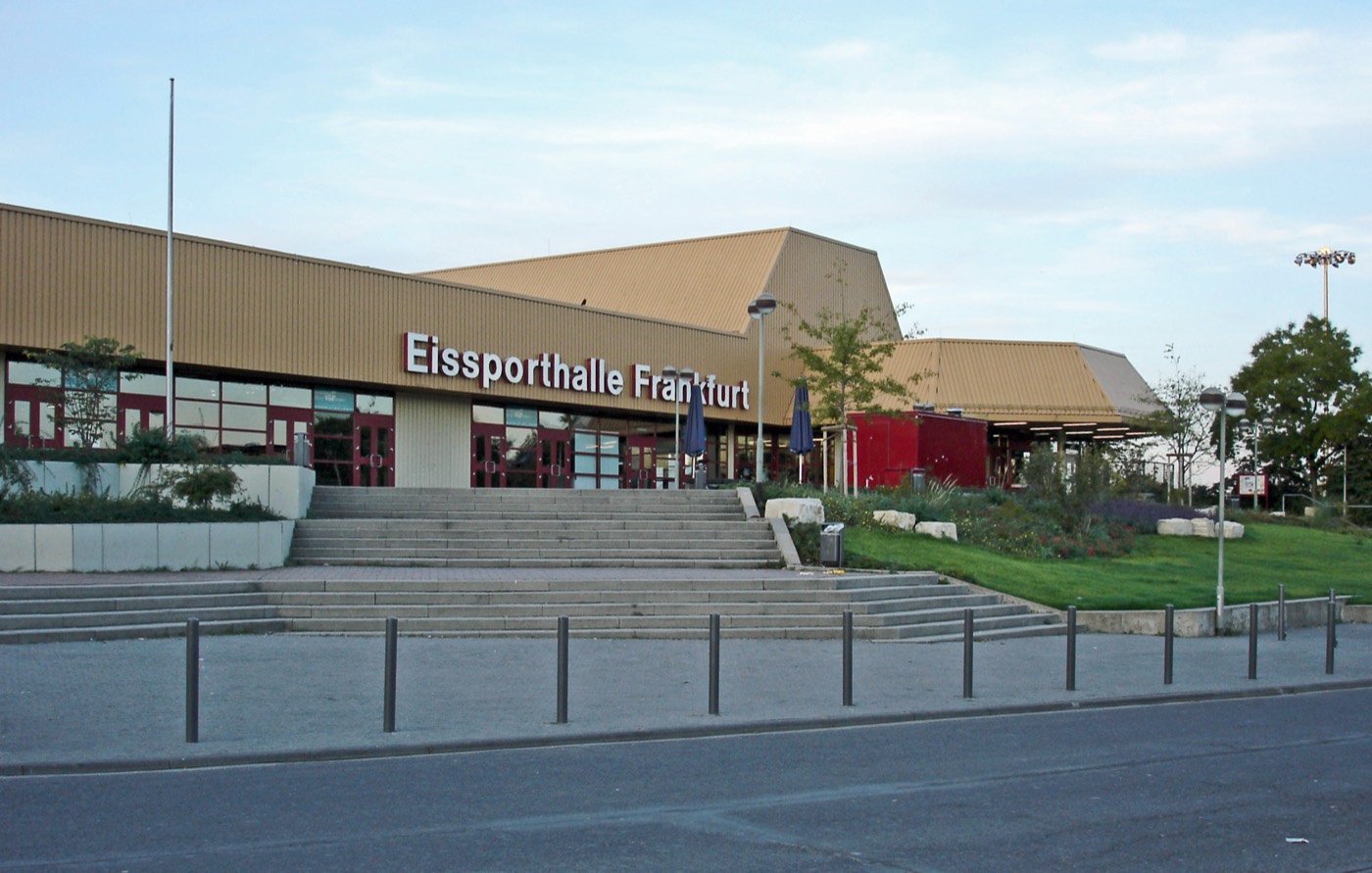 Exterior view of Eissporthalle in Frankfurt